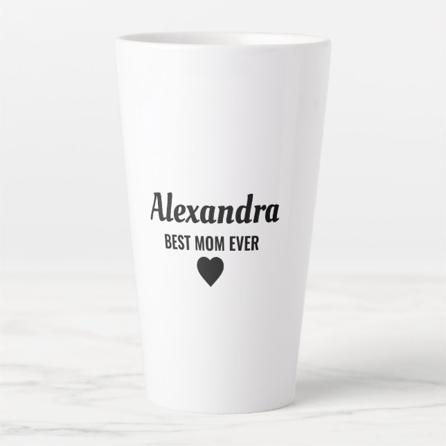 Tasse Latte Meilleure Maman (Devant)