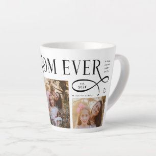 Tasse Latte Meilleure Maman Ever 3 Photos Cœur Cadeaux Fête de