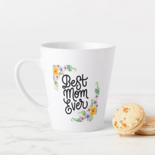 Tasse Latte Meilleure maman jamais colorée
