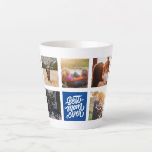 Tasse Latte Meilleure maman Jamais Personnalisé Photo Collage