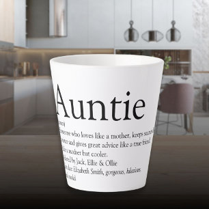 Tasse Latte Meilleure Tante, Tante Définition du monde