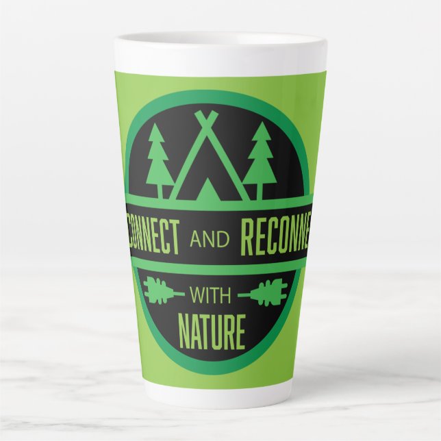 Tasse Latte Meilleurs cadeaux aux amoureux de la nature (Devant)