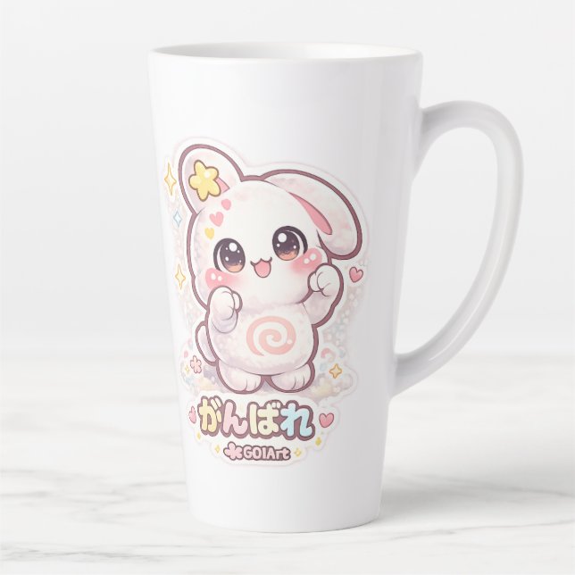 Tasse Latte Mello the Mochi Bunny - Do your best!  (Droite)
