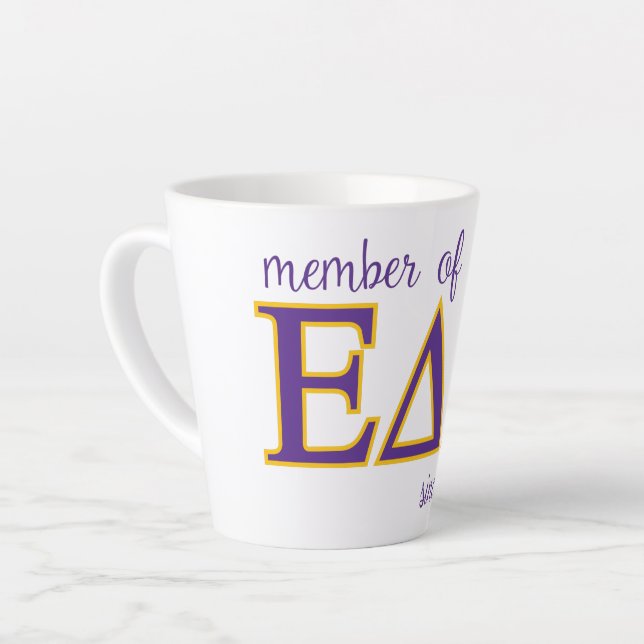 Tasse Latte Membre de EpDeltDelt depuis 2022 (Angle gauche)