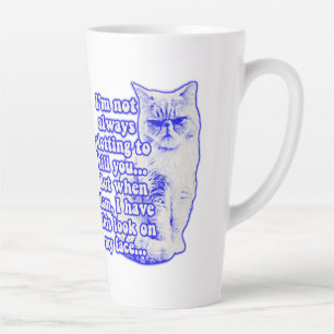 Tasse Latte Mème de chat amusant pour les propriétaires de cha