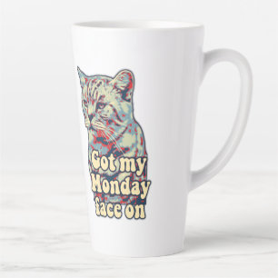 Tasse Latte Mème drôle et mignon de chat pour les amoureux des