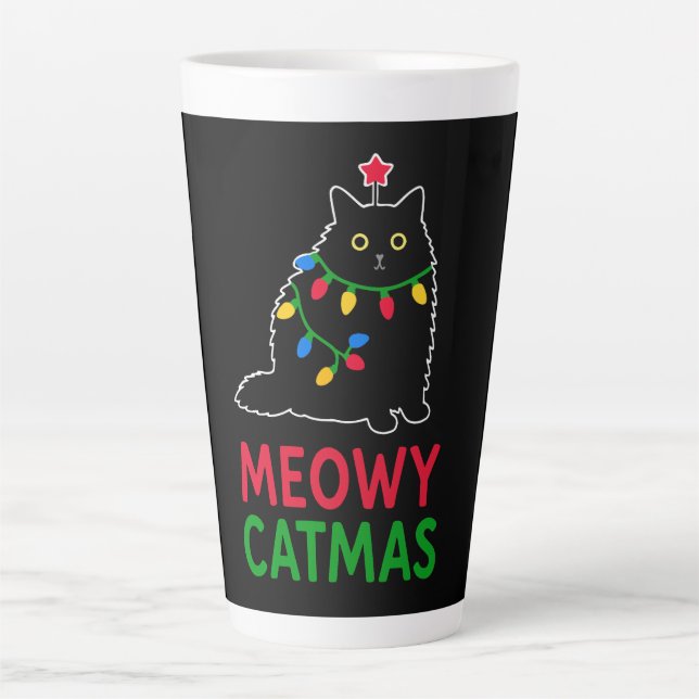 Tasse Latte Meowy Catmas (Devant)