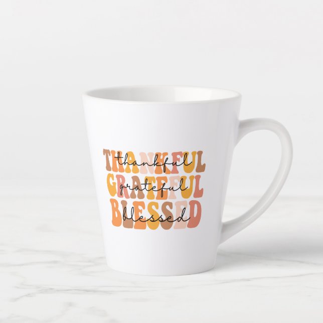 Tasse Latte Merci gracieux béni (Droite)