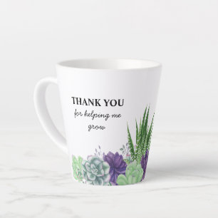 Tasse Latte Merci pour m'aider à développer l'aquarelle de l