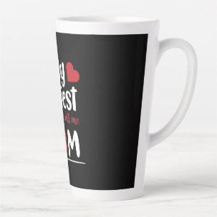 Tasse Latte Mère Cadeau Mes plus grandes bénédictions Appelez-