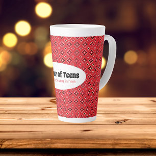 Tasse Latte Mère drôle des Ados Bandana rouge