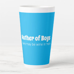Tasse Latte Mère drôle garçons Bleu clair  