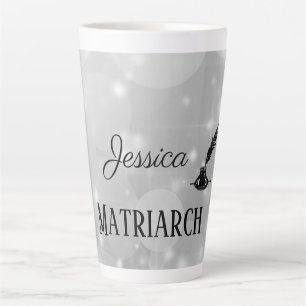 Tasse Latte Mère matriarche en argent personnalisée