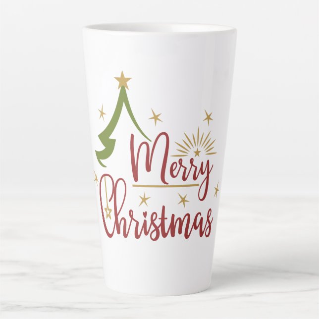 Tasse Latte Merry Christmas (Devant)