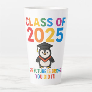 Tasse Latte Mete 2025 Graduation de pingouin