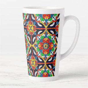 Tasse Latte Mexique Talavera Terracotta Carrelage Design No 5