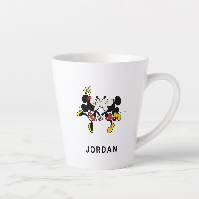 Tasse Latte Mickey et Minnie Kissing (Droite)