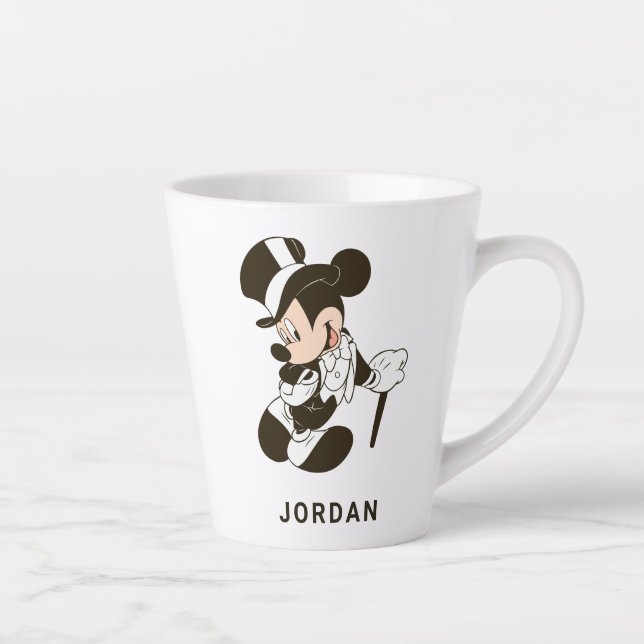 Tasse Latte Mickey et Minnie Mariage | Se marier (Droite)