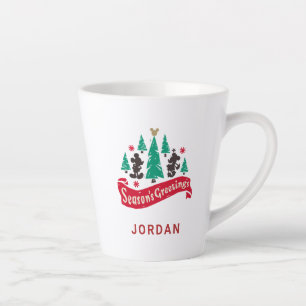 Tasse Latte Mickey et Minnie vintages   Bonnes Fêtes
