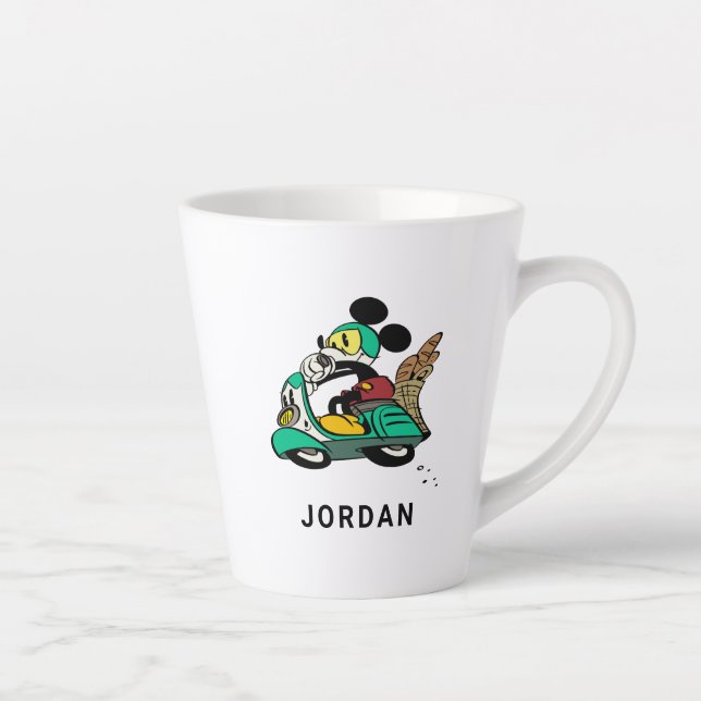 Tasse Latte Mickey français | Vitesse Vespa (Droite)