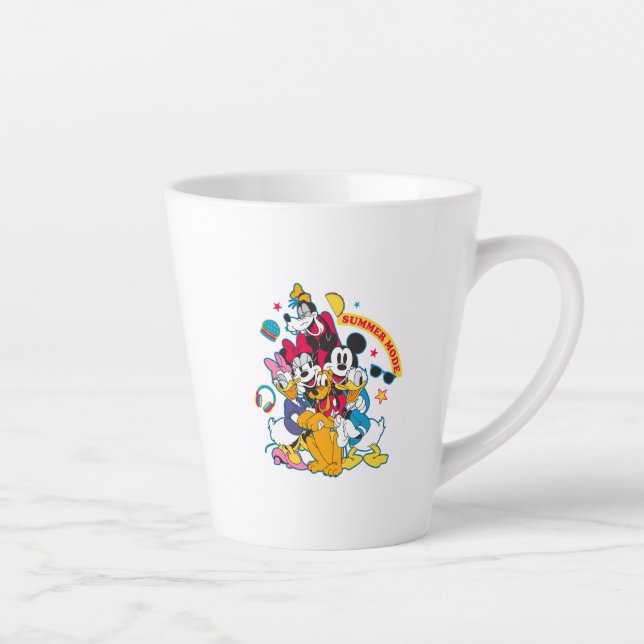 Tasse Latte Mickey & Friends | Summer Mode Fun (Droite)