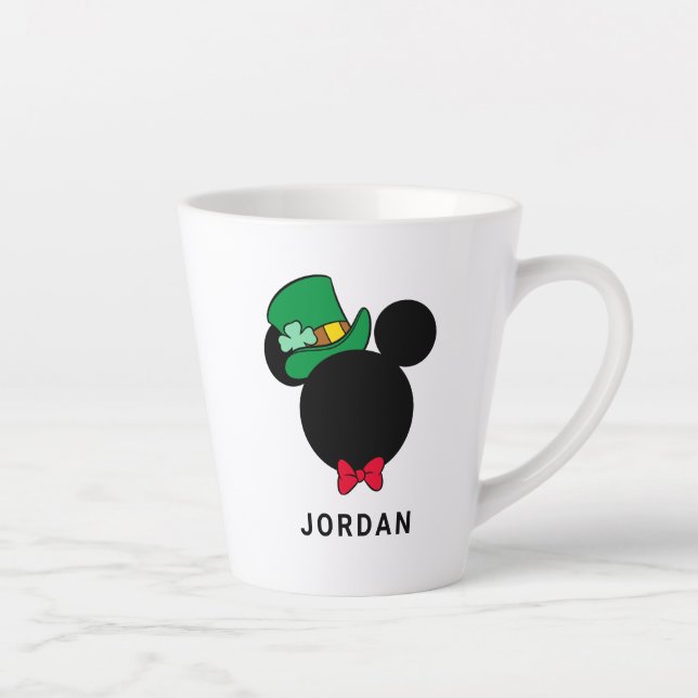Tasse Latte Mickey | Icône Saint Patrick's Day (Droite)