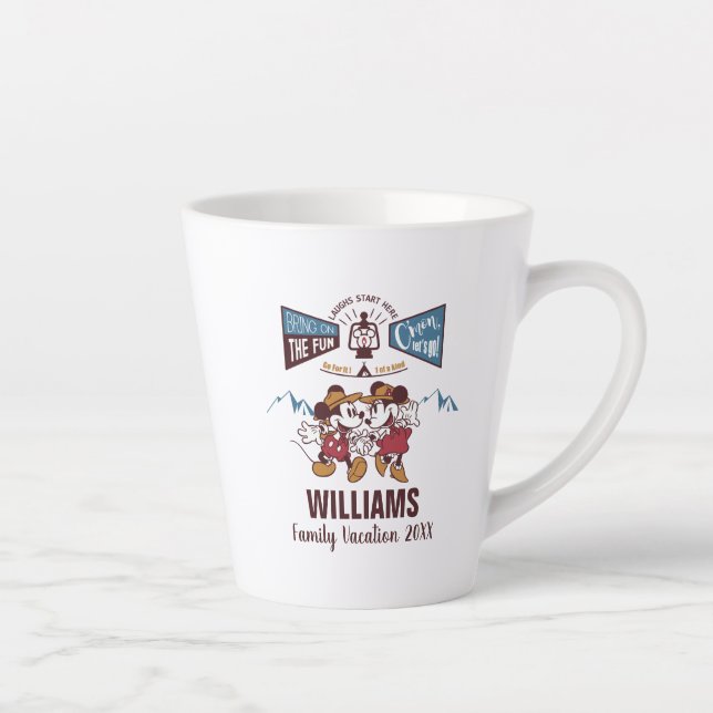 Tasse Latte Mickey & Minnie | Amusez-vous bien (Droite)