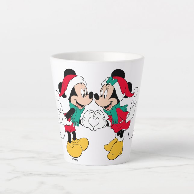 Tasse Latte Mickey & Minnie | Christmas Love (Devant)