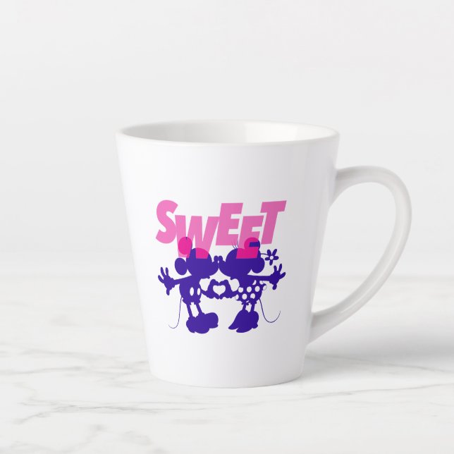 Tasse Latte Mickey & Minnie Souris| Sweet! Saint-Valentin (Droite)