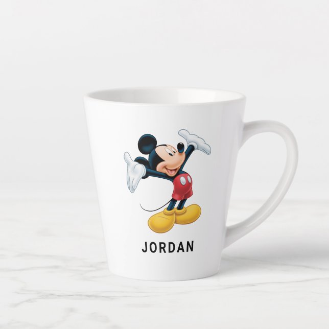Tasse Latte Mickey moderne | Airbrushed (Droite)