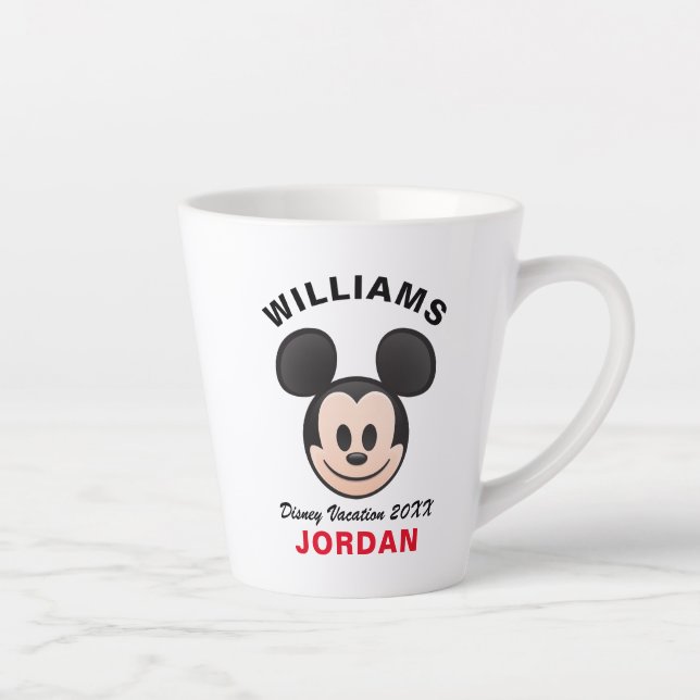 Tasse Latte Mickey Mouse Emoji | Vacances en famille (Droite)