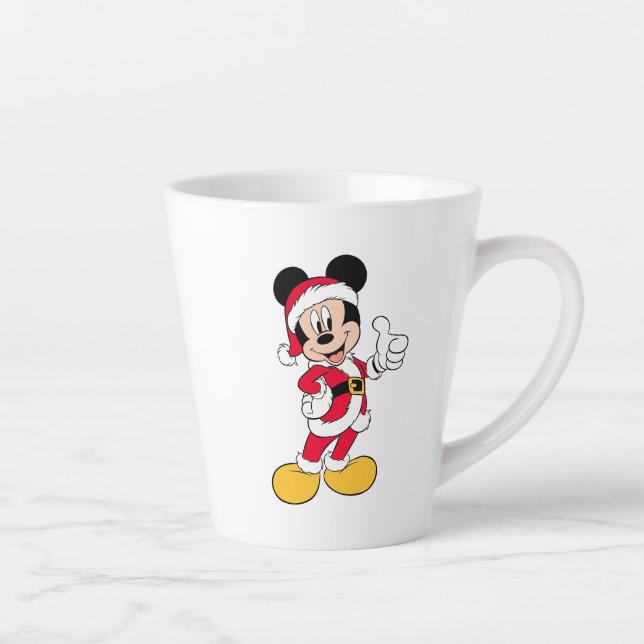 Tasse Latte Mickey Mouse | Équipement du Père Noël (Droite)