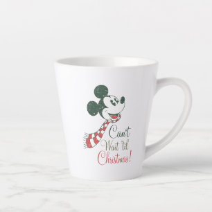 Tasse Latte Mickey Mouse   Je ne peux pas attendre avant Noël!
