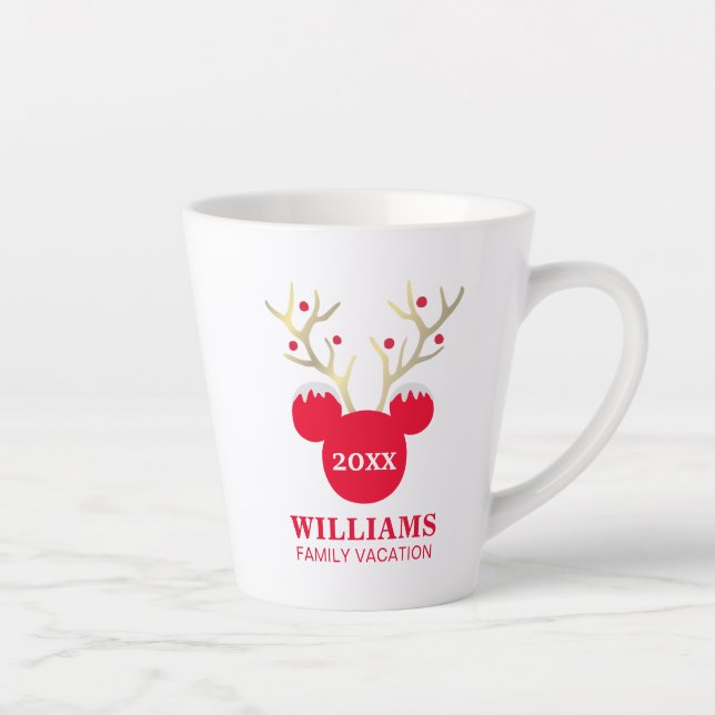 Tasse Latte Mickey | Vacances en famille de Noël (Droite)