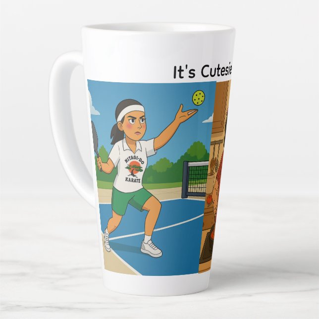 Tasse Latte Mignonne (Angle gauche)