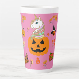 Tasse Latte Mikitiez halloween licorne éffrayant octobre autom