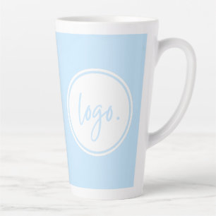 TASSE LATTE MINIMAL BLEU BUSINESS LOGO COMPANY CLIENT