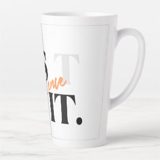 Tasse Latte Minimaliste Fais Le Silence Citation Grand Mu Café