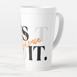 Tasse Latte Minimaliste Fais Le Silence Citation Grand Mu Café