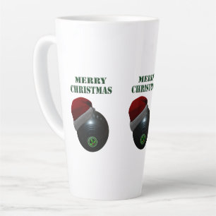 Tasse Latte Minimalists Bows Joyeux Noël,