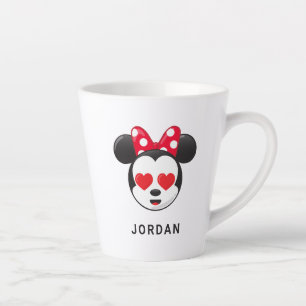 Tasse Latte Minnie branchée   In Love Emoji