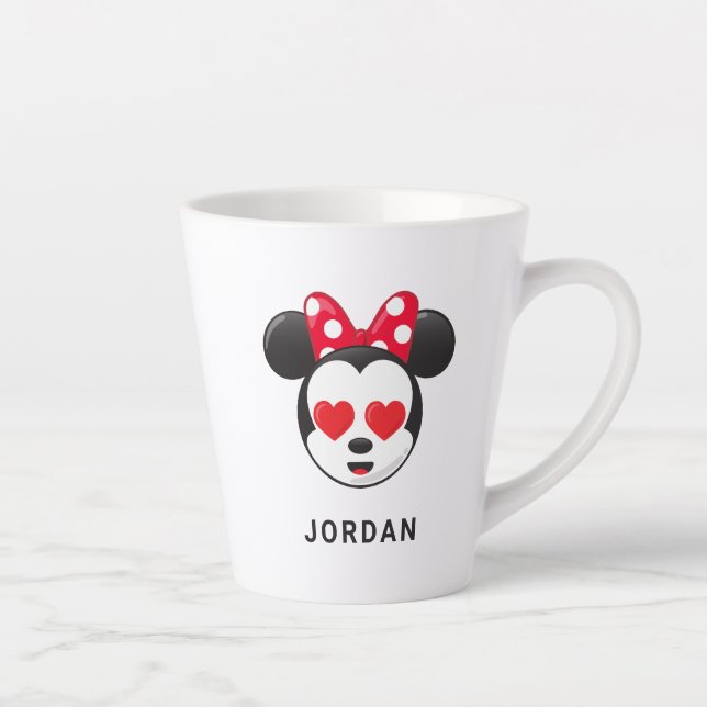 Tasse Latte Minnie branchée | In Love Emoji (Droite)