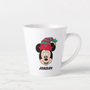 Tasse Latte Minnie   Casquette elfe de Noël