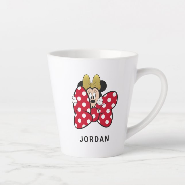 Tasse Latte Minnie | Cravate de fond (Droite)