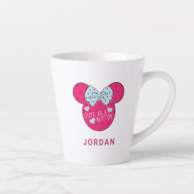 Tasse Latte Minnie | Cute comme un bouton (Droite)