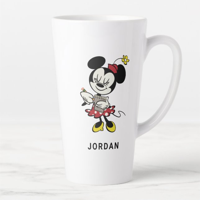 Tasse Latte Minnie française | Serveuse 2 (Droite)