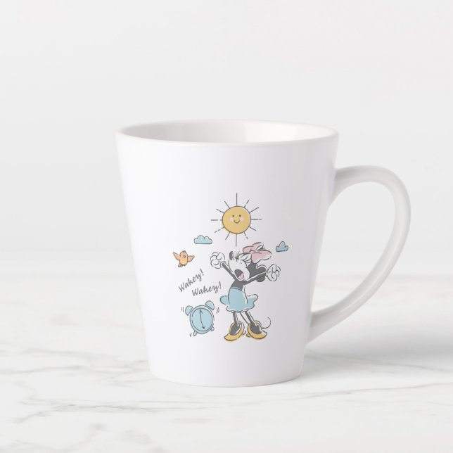 Tasse Latte Minnie Mouse | Réveil du matin (Droite)