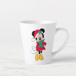 Tasse Latte Minnie   Tenue hivernale