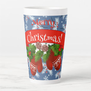 Tasse Latte Mittens de Noël 