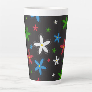Tasse Latte Modèle floral